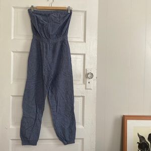 American Apparel Chambray Jumper Jumpsuit Romper